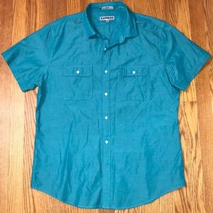 men’s express short sleeve button down